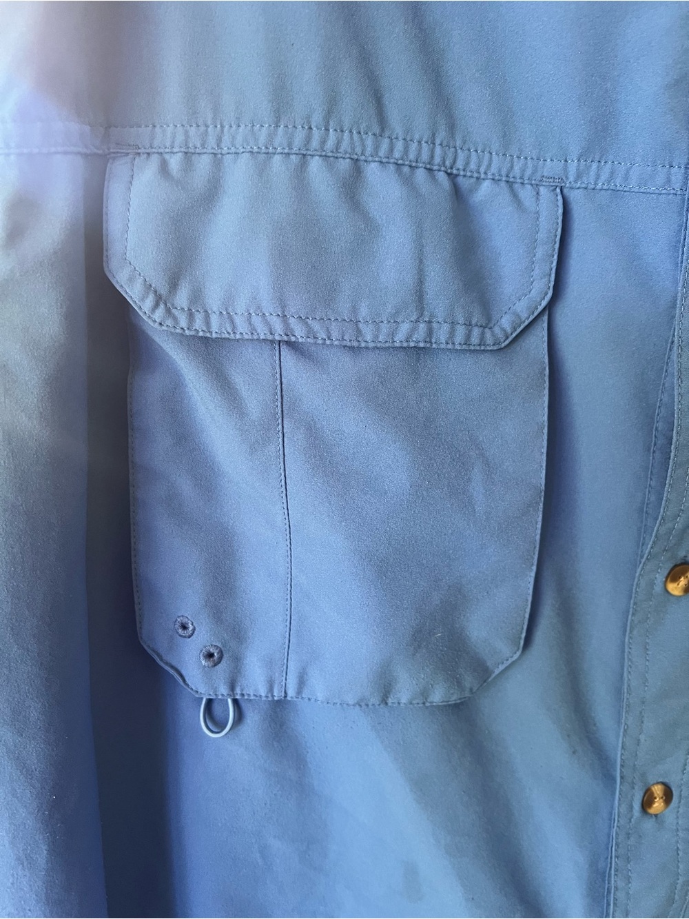 Bimini Bay Outfitters XL Blue Fishing Shirt Long Sleeve Vented Performance - Picture 8 of 9
